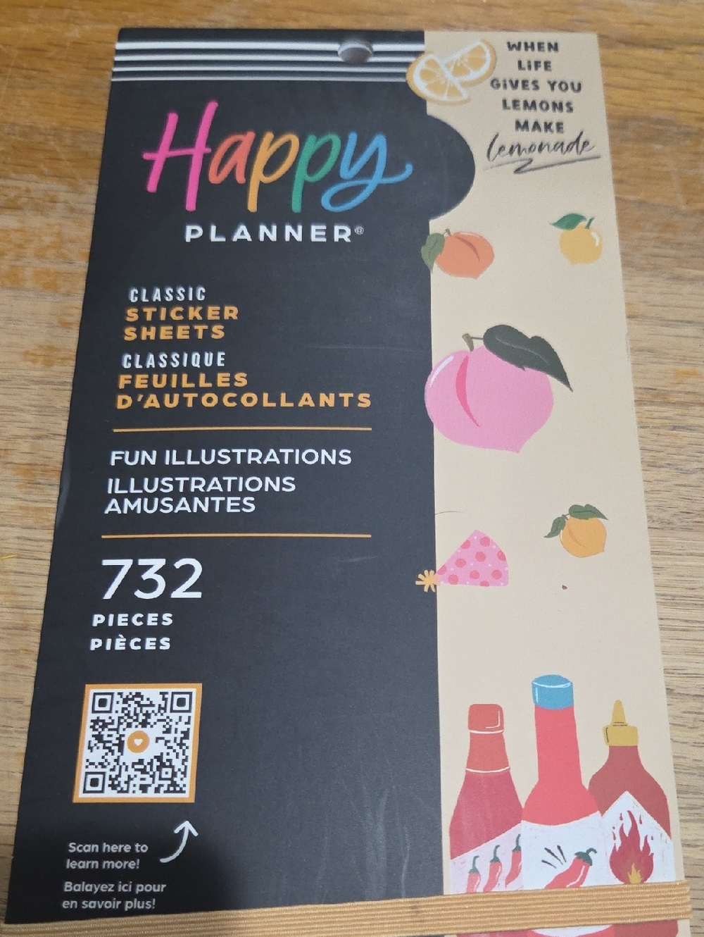 Happy Planner Sticker Sheets – Peach, Pink & Multicolor 🟨 TOTE